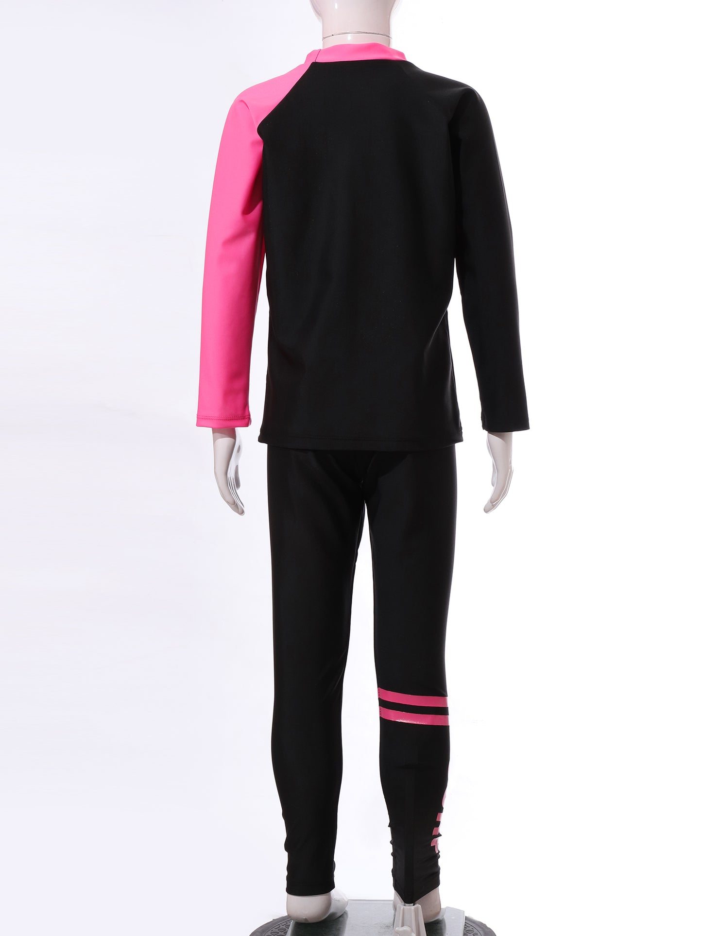 Kids Rash Guard Swimwear 3 Piece Swimming Sets Quickly Dry Swimsuit Sun Protection Long Sleeve Top+Shorts+Pants Swim Outfits