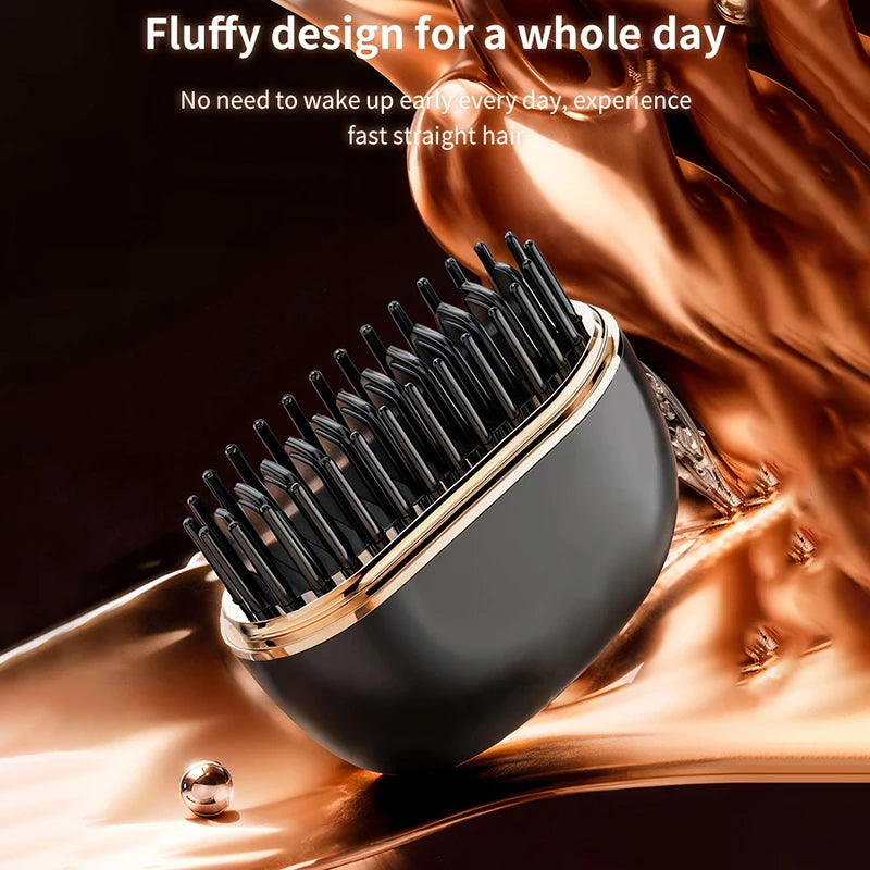 Mini straightening comb, portable and stylish straightening tool, USB charging wireless straightening comb ﻿