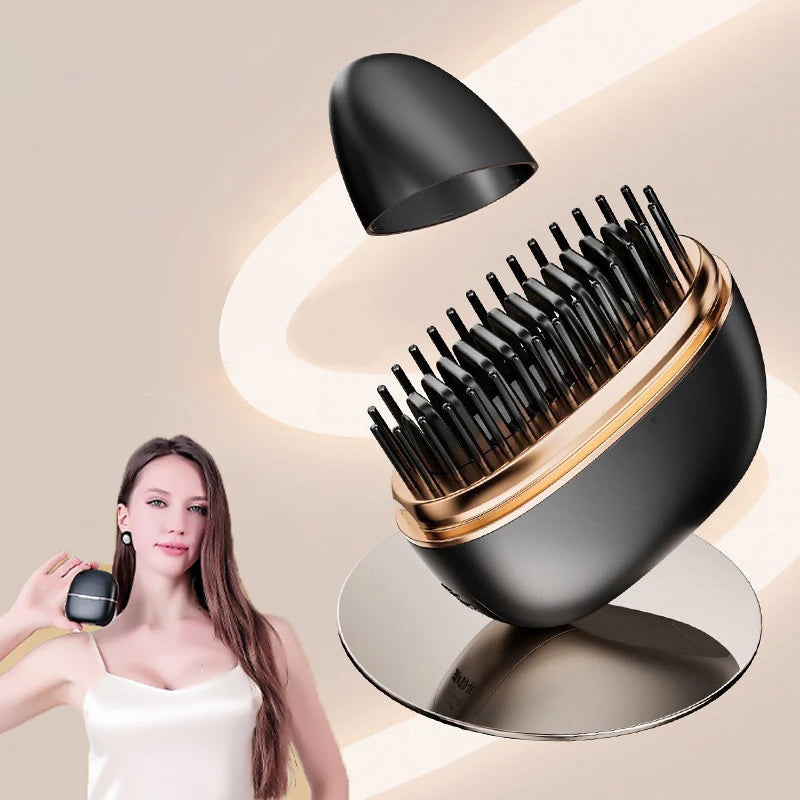 Mini straightening comb, portable and stylish straightening tool, USB charging wireless straightening comb ﻿