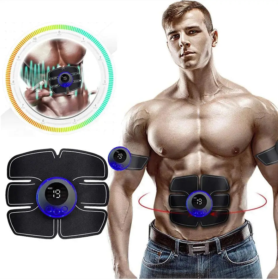 Abdominal Muscle Massager Fitness ABS Arm Training Patches Muscle Exercise Instrument USB Charging Home Men