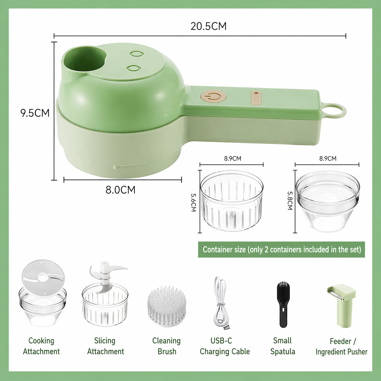 Vegetable cutter multi-functional home cooking food machine new cordless electric dicer to make garlic meat foam